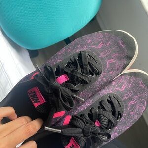 Nike Black and Pink Athletic Shoes